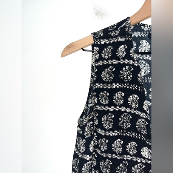 MADEWELL Black Novella Moroccan Print Tank Top Size Small - Picture 5 of 10